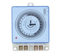 Ejoyous Mechanical Timer Switch, 24 Hour Programmable Heavy Duty 15 Minute Minimum Setting, with Load Indicator and Transparent Cover, for Water Pump Heating Cooling Security