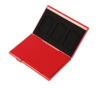 Ejoyous Memory Card Reusable TF Card Holder Box for Memory (Red)