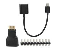 Ejoyous Mini HD to HD Adapter ABS Expansion Kit for W Kit with Micro USB OTG Cable and 40P GPIO Header 3 in 1 Setup for Display USB Storage and Projects