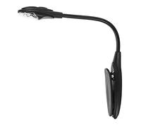 Ejoyous Mini LED Book Light Plastic Clip Lamp 4.5V Flexible Neck Push Button Soft Wide Beam for Bedroom Study Travel Camping Reading