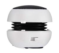 Ejoyous Mini Portable Travel Speakers with Jack Plug, 3.5mm Loud Phone Speaker, Built-in Battery, Rechargeable, for Mobile MP3 PC, White