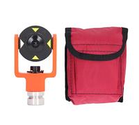 Ejoyous Mini Prism System Kit Copper Coated Mini Prism Reflector 25.4mm with 0mm and -30mm Constant Side Bubbles S Hook Bracket for Total Station Survey Tunnel Mine Highway