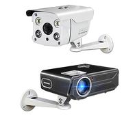 Ejoyous Mini Projector Holder Wall, Projector Holder Wall Mount 360 Degree Rotatable Made of Aluminum Alloy with Shock for Office School Home