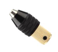 Ejoyous Miniature Self-Tightening Chuck, 0.3-3.4mm Clamping Range Metal Drill Chuck with Anti Slip Texture for Tools (Aperture 2.35mm)