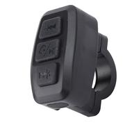 Ejoyous Motorcycle Bluetooth Remote Control, Wireless Motorcycle Handlebar Remote Control Portable Phone Shutter Controller, for Music and Call Control USB-C Charging (Black)