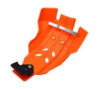 Ejoyous Motorcycle Engine Skid Plate Polyethylene Bash Guard Chassis Protector Orange Fix On for EXC 250 300 2 Stroke 2017 2020 Dirt Bike Trail Riding