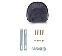 Ejoyous Motorcycle Rear Box Premium PP Plastic Large Capacity Storage Case for Helmets and Riding Equipment Compatible with Most Motorcycles (Wine Red)