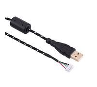 Ejoyous Mouse Line, 5.56ft Durable USB Mouse Cable, Convenient Desktop for Laptop with (Black and White)