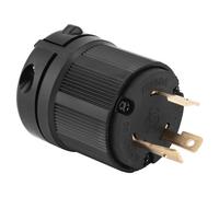 Ejoyous NEMA L5-30P Locking Plug, 30 Amp 125V 3 Pole 3 Wire Twist Lock Electrical Plug Connector, Generator Twist Lock Adapter Plugs for Generator Power Outlet