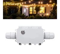 Ejoyous Outdoor WiFi Timer Switch, WiFi Smart Timer Switch 16A IP67 Electrical Junction Box APP Remote Control Voice Control for Pool Lights Pathway Lights Holid