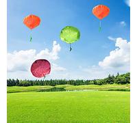 Ejoyous Parachute Toy for Kids, Outdoor Flying Parachute Men Hand Throw Parachute with Light for Boy Girl (Soldier plus light)