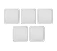 Ejoyous PC Chassis Fan Dust Filter Mesh, Case Fan Dust Mesh Cover Pressure Resistant 140mm Easy Installation 5pcs Nylon for Computer (White)