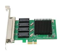 Ejoyous Pci Express Network Card 4 Port Gigabit Ethernet | Rtl8111h Chipset, 10/100/1000Mbps Auto-Negotiation, Wake on Lan, Pxe Boot, 9k Jumbo Frame, Pcie X1 X4 X8 X16