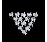 Ejoyous Plant Grafting, Clip Seedling Grafting Clip, 100pcs Transparent Plastic for Vegetables Flowers Fruits Watermelon Cucumber Eggplant with 2.0-4.5mm Clamping Range