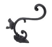 Ejoyous Plant Hanger, Iron Outdoor Hanging Bracket Wall Hook, 9.8 X 6.7in for Bird Feeder Lantern Wind Flower Basket, Black for Patio Garden Porch Users