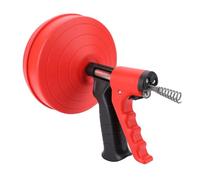 Ejoyous Plumbing Snake, 65 Manganese Steel Drain Unblocking Tool, 2 Modes Hand Crank or Drill Connection, Fits 50 to 75mm Pipes for Kitchen Toilet Bathtub Sink Clogs (ABS, 65 Manganese Steel 3)