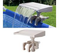 Ejoyous Pool Waterfall, LED Relaxing Water Falls for the Garden Pond Outdoor Pool Fountain for Above Ground Pools Cascade Hydroelectric, for Garden Pond Patio Stream