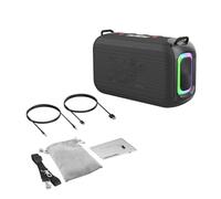 Ejoyous Portable BT Speaker, Wireless Speaker with BT 5.3, 50W Bass, RGB Lights, 8000mAh Battery, Type C Charging, Stereo Sound for Home Party Travel Outdoor Use (Black)