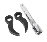 Ejoyous Pry Bar Wrench Adapter Set, Chrome Vanadium Steel, Effortless Leverage, Tight Space Solution for Automotive Repairs and Maintenance