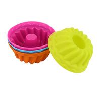 Ejoyous Pumpkin Cake Cup, Food Grade Silicone Muffin Mold, Nonstick Baking Liners for Party Treats, 12pcs 2.56in Ideal for Halloween Christmas