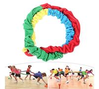 Ejoyous Rainbow Hand Rope, Outdoor Colourful Elastic Tension Rope Children Sensory Training Sports Pulling Cord for Parent-Child Communication