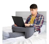 Ejoyous Reading Pillow for Gaming, Memory Foam Extra Large Arm Rest Lap Desk Pillow with Side Pockets for Reading Working Playing in Bed Couch Floor Chair Gray