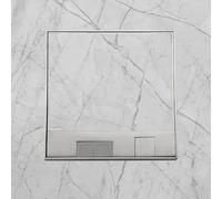 Ejoyous Recessed Floor Outlet Box, Stainless Steel water proof Flat Socket Kit with 2 Three Prong Receptacles, 4000W 13A for Office Hotel Home Commercial Use