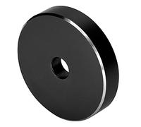 Ejoyous Record Adapter 45 RPM, Turntable Adapter Clamp Adapter Stable Run for Large Perforated Records Record Player Adapter, for Most Large Perforated Records (Black)