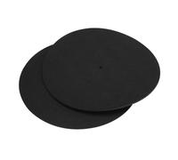 Ejoyous Record Protective Mat 2 Pcs, 12 Inch Turntable Home Disc Non Slip Mat with Material and Practical Design, Enhanced Performance, Noise Reduction for Protecting Your