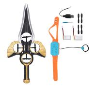 Ejoyous Remote Control Flying Sword, Recognition RC Airplane with Multi Color LED Light and Stable Gyroscope System, for Boys Girls Adults Beginners (Black Gold)