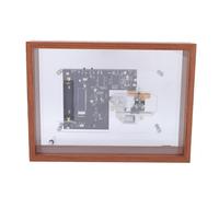 Ejoyous Retro Music Photo Frame CD Player, Acrylic Bluetooth Photo Frame CD Player with Wall Mount Desktop Design, Detachable Battery HiFi Sound AUX for Bedroom Living Room