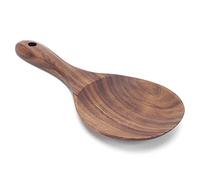 Ejoyous Rice Serving Spoon, Wooden Rice Scoop Rice Paddle Rice Spoon with Hanging Hole, for Serving Rice Mashed Potatoes Mixing