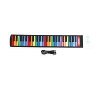 Ejoyous Roll Up Piano, Colorful Silicone Keyboard, 49 Keys Electronic Keyboard with MP3 Player, Ideal for Kids and Beginners