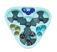 Ejoyous Rotate Pinball Game, ABS Bead Board Toy with Base, Curved Grip for Stress Relief, Concentration Training and Hands On Play for Kids Adults Home Desk Party (12 beads)