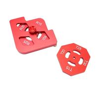 Ejoyous Round Corner Radius Templates, Aluminum Alloy Woodworking Jig Set, Precise Round Edges for Picture Frames, Chairs, and Tables