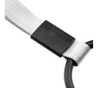 Ejoyous ROUND RING TRAIN BUS HANDLE STRAP CHARM Nylon Material Strong Grip Indoor Outdoor Use (Black)