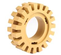 Ejoyous Rubber Drill Wheel Decal Eraser Wheel Adhesive Removal 100mm 4in Zigzag Teeth Shape Rubber Eraser for Grinding and Polishing with Pneumatic and Electric Polishing (4 Inch hollow)
