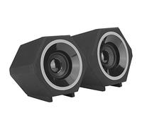 Ejoyous SADA Computer PC Speakers USB Wired Laptop Speakers ABS 3W Dual Channel Ice Blue Light HIFI Full Range Sound Side Knob for Desktop Laptop Phone