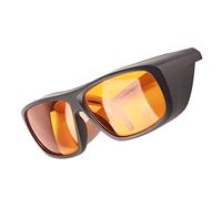 Ejoyous Safety Goggles PC Plastic Protection Glasses 190 to 500nm OD 5+ Fast Light Response Scratch Tolerant Design for Fiber Optic Projects Lab Users (Black)