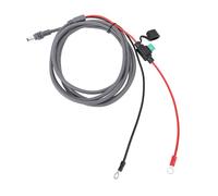 Ejoyous Satellite Charging Cable 18AWG DC Power Cord with Fusing Box, Rubber Copper O Ring Power Cable for Mini, 12V to 24V for RV Boats Off Grid Battery Connection (#1)