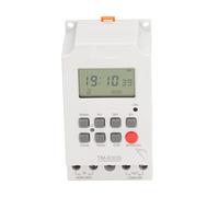 Ejoyous Second Setting Digital Timer Switch ABS Programmable Digital Timer Switch AC85 265V 30A 7 Day 24 Hour Memory Backup for Lighting Pump Fan Control
