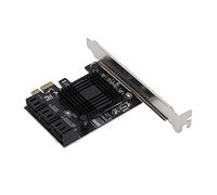 Ejoyous Serial ATA PCI E Card, ASM Chip Pcie Serial ATA Card 6 Port with Driver CD for Linux for Vista