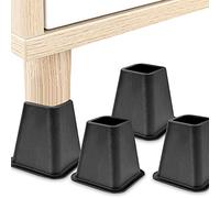 Ejoyous Set of 4 Furniture Riser, Furniture Riser, Bed Riser, Table Riser, Elephant Foot, Bed Riser, Height For Bed Chair, Desk, Table 16.5 * 15.5 cm The Total Load Capacity Is 500 Kg