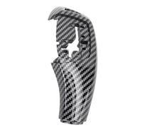 Ejoyous Shift Lever Trim Cover,Plastic Decorative Cover for Car Gear Shift Lever,Replacement for E60 E61 2008-2010,Easy Installation and Sporty Look (Gunmetal Plating) (Carbon Fiber Style)