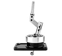 Ejoyous Short Throw Shifter CNC Aluminum Gear Lever Blue Ergonomic Manual Shift Kit with Connecting Rod and Bracket for Drivers Street Use (Silver)