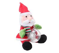 Ejoyous Singing Christmas Toys Plush Electric Toy with 3 Songs Glowing Snowflake Effect Singing Dancing Christmas Toy for Kids Family Holiday Table Sofa Bed Car Decor (Santa Claus)