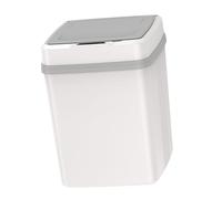 Ejoyous Smart Trash Can Automatic Garbage Can 12L Plastic Motion Sensor Lid Silent Operation One Touch Switch for Bathroom Living Room Office Kitchen Counter Corner Use