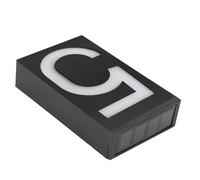 Ejoyous Solar Number Light Sign, LED House Numbers for Outside with Solar Charging and Rainproof, Large Font Design for Shop Gates Room Doors Wall Decor (Number 5)