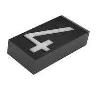 Ejoyous Solar Number Light Sign, LED House Numbers for Outside with Solar Charging and Rainproof, Large Font Design for Shop Gates Room Doors Wall Decor (Number 4)