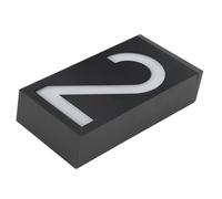 Ejoyous Solar Number Light Sign, LED House Numbers for Outside with Solar Charging and Rainproof, Large Font Design for Shop Gates Room Doors Wall Decor (Number 2)